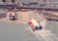 AP1-88 hovercraft at Ryde hoverport -  (credit: The <a href='http://www.hovercraft-museum.org/' target='_blank'>Hovercraft Museum Trust</a>).